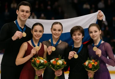 Пять главных побед российских фигуристов в этом году